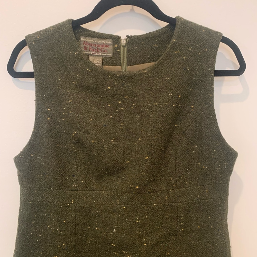VTG Abercrombie & Fitch Olive Green Midi Dress